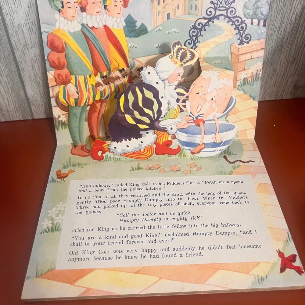 Vintage Humpty Dumpty and Old King Cole Pop-Up Action Book Carolyn Rath Artcraft